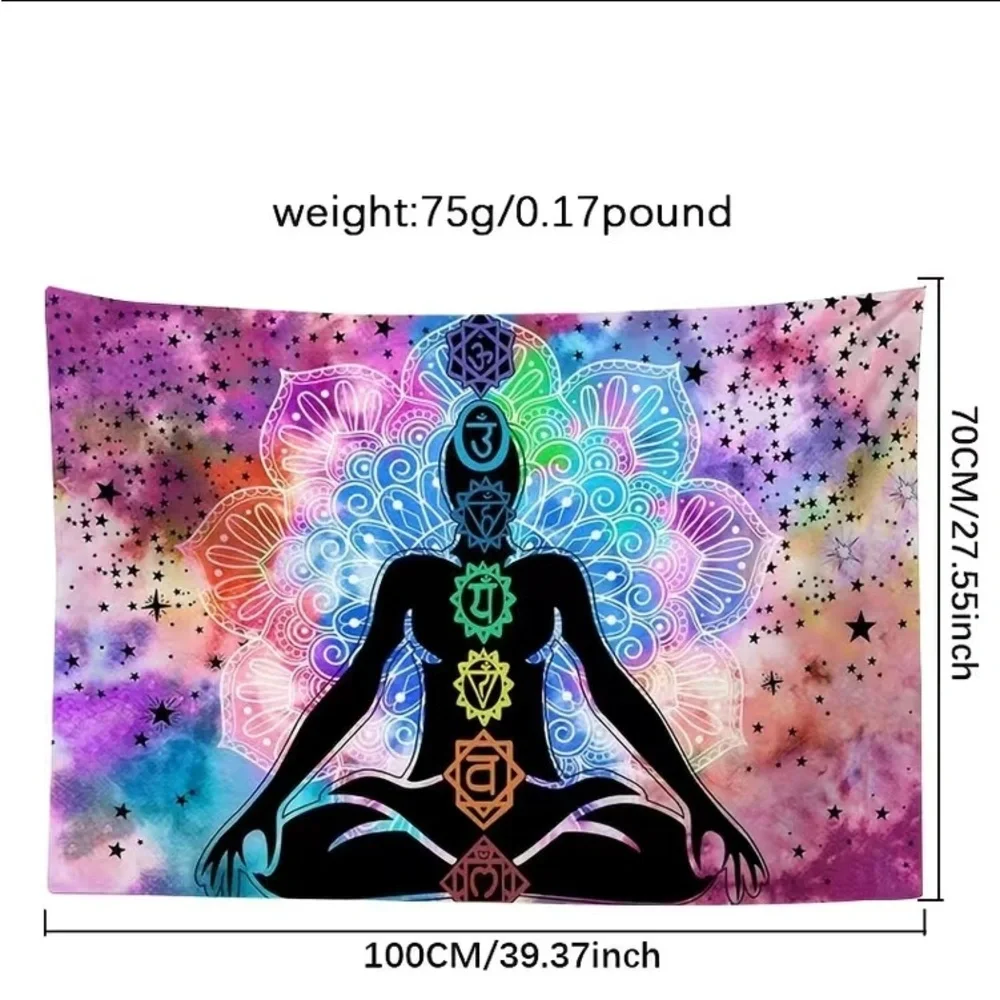 Chakra tapestry zen yoga
